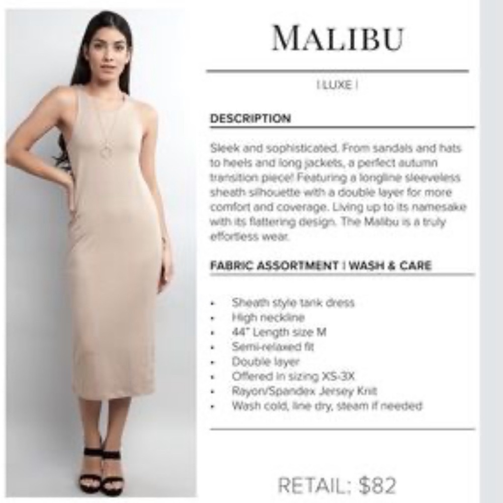Savvi Malibu tank dress in coral - Picture 2 of 4
